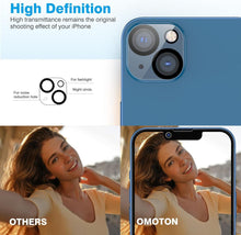 OMOTON iPhone 13 Panzerglas Schutzfolie 2+2 Stück 9H Härte