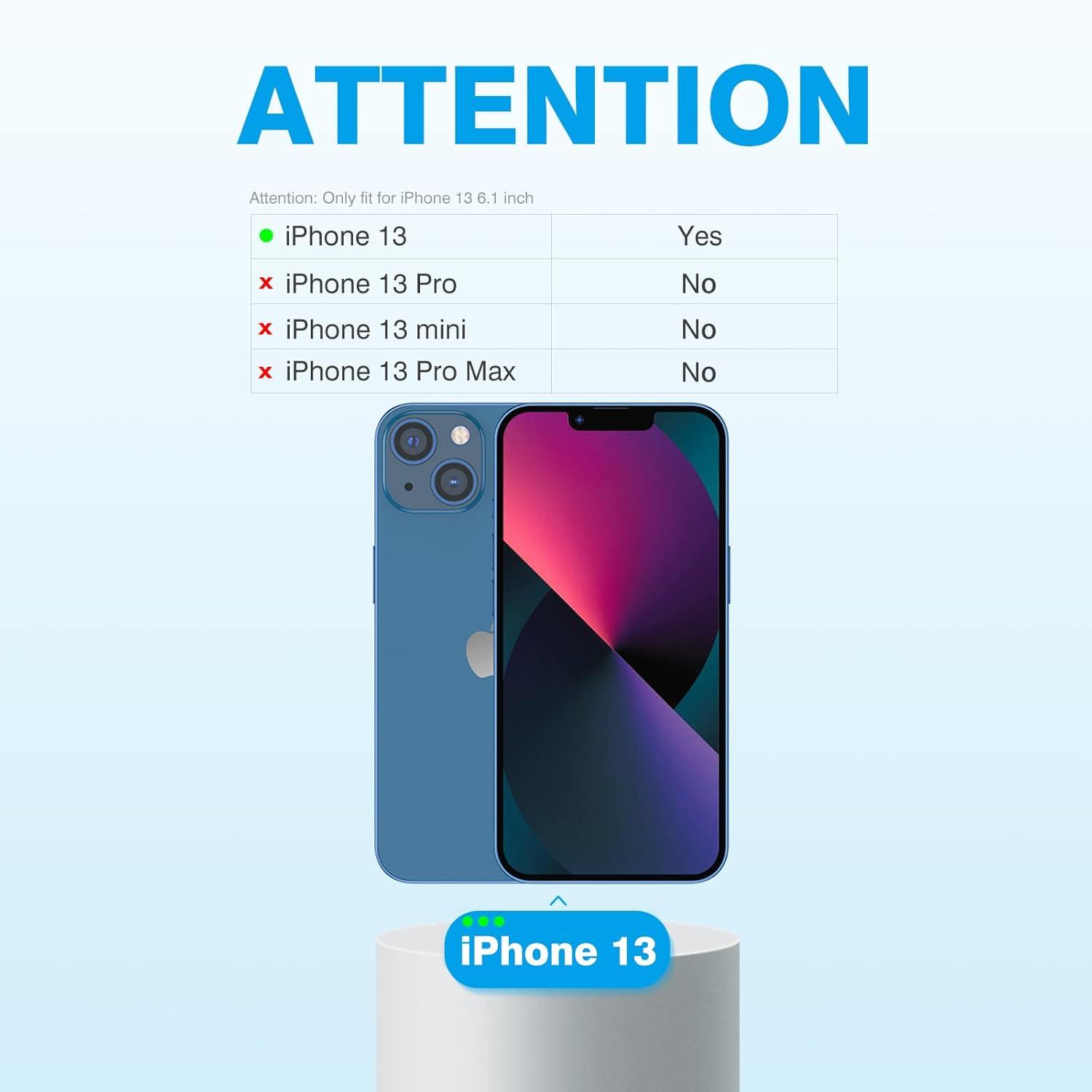Panzer Schutz Glas für iPhone 13, Kamera Schutzfolie, HD Displayschutzfolie