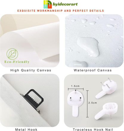 Bilder Blätter Natur Golden Pflanzen Leinwandbild 30x40cm 3er Set