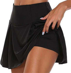 Sportlicher Damen 2-in-1 Tennisrock mit Leggings - Dehnbar