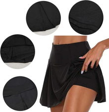 Damen Tennis Golf 2in1 Sport Leggings Rock XL Stretch