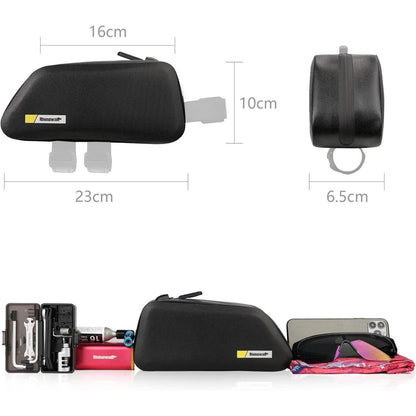 Fahrradtasche Rahmentasche 1.5L Wasserdicht Schwarz-2