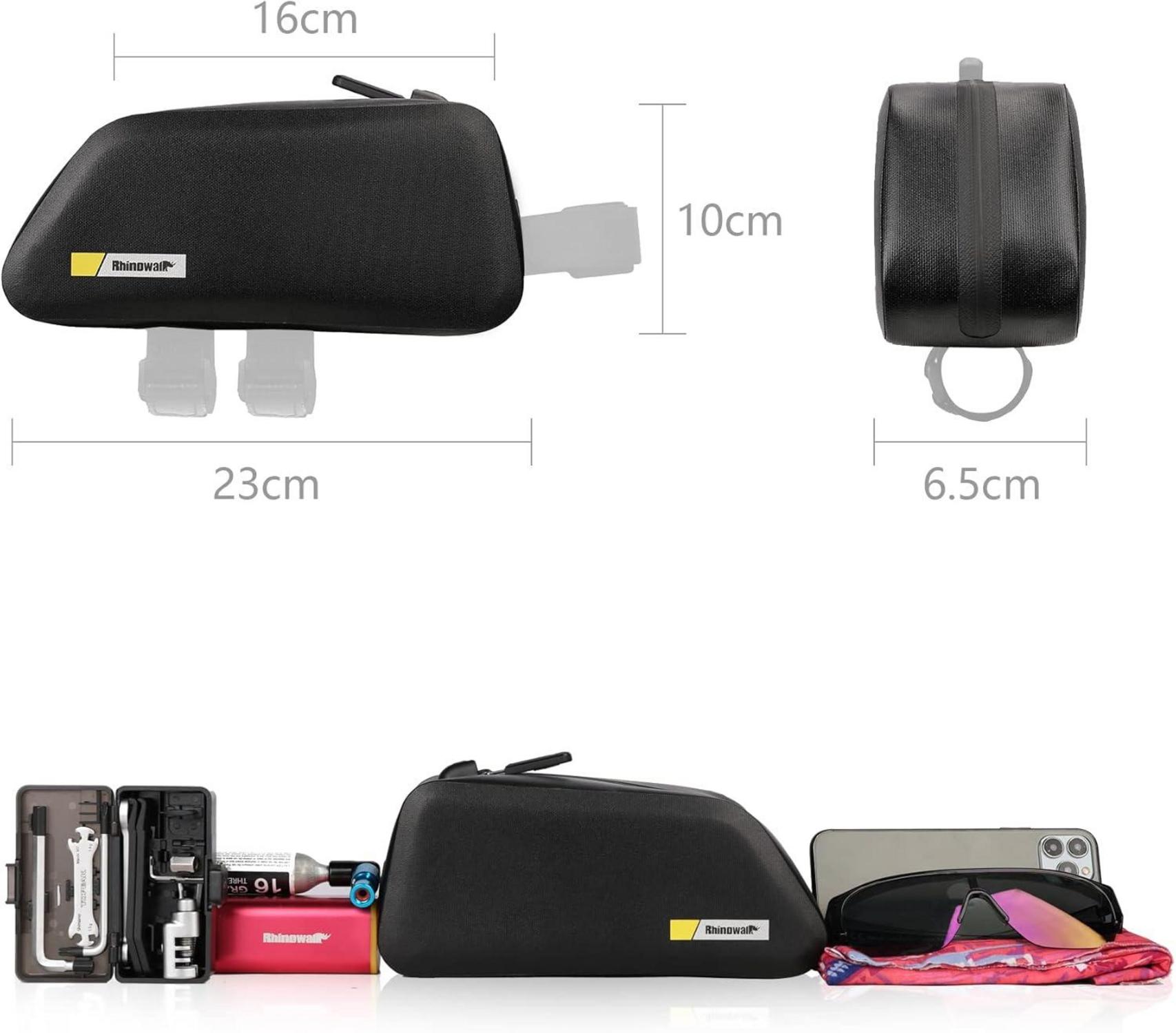 Fahrradtasche Rahmentasche 1.5L Wasserdicht Fronttasche Schwarz