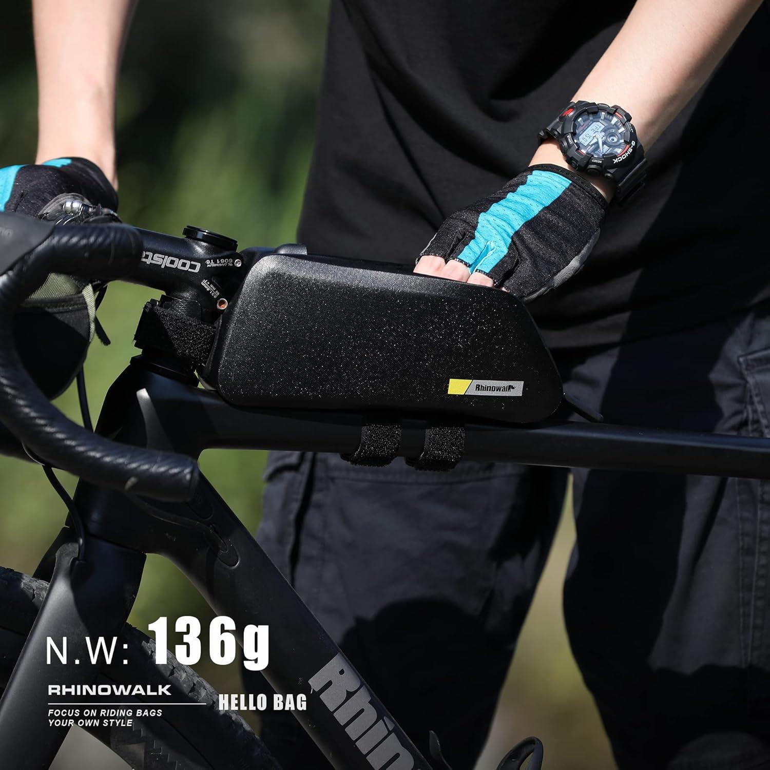 Fahrradtasche Rahmentasche 1.5L Wasserdicht Fronttasche Schwarz