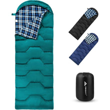 Forceatt Schlafsack 3-4 Jahreszeiten Flanell Polyester -5°C