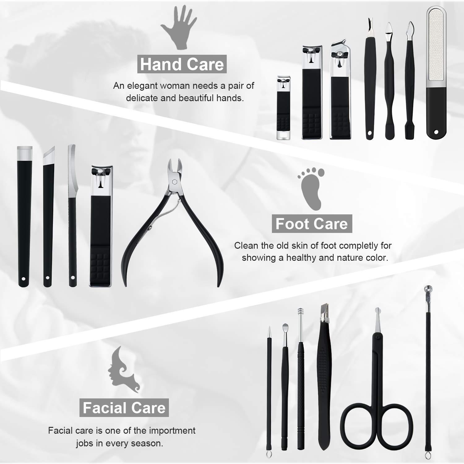 Professionelles Maniküre Pediküre Set Edelstahl Nagelpflege Kit