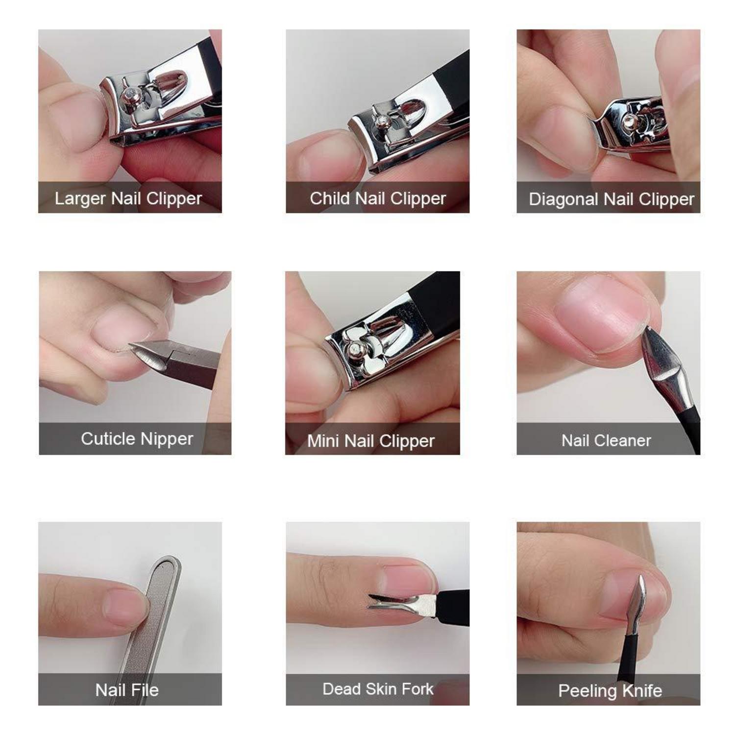 Maniküre Set Professionelles Nagelknipser Pediküre Kit 18-teilig