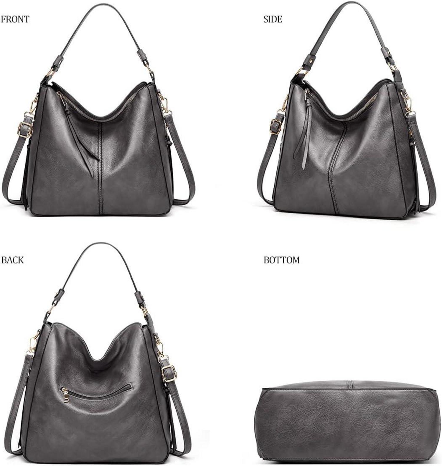 Pahajim Handtaschen Geldbörse Set Damen Groß PU Leder Schultertasche Hobo