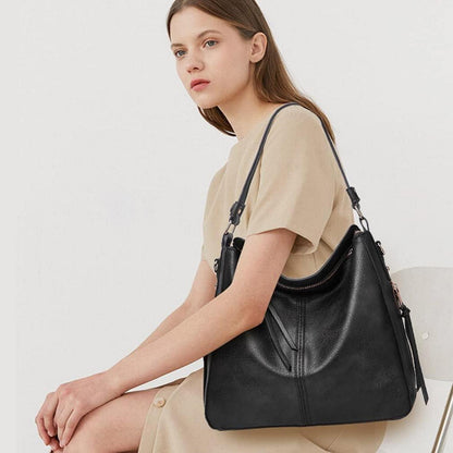 Pahajim Damen Handtaschen und Geldbörsen Set PU Leder Groß Einkaufstasche