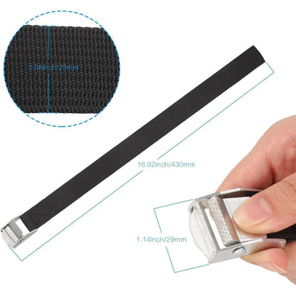 10er Pack Spanngurte 40cm | Verstellbare Zurrgurte mit