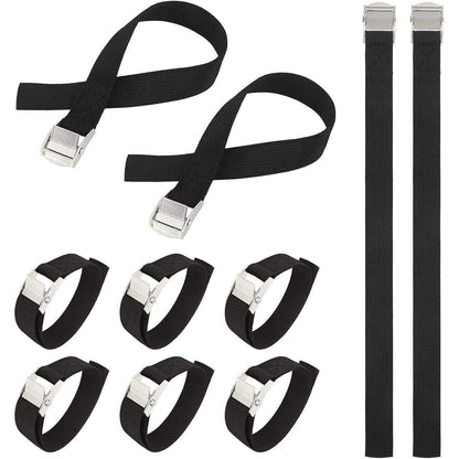 10er Pack Spanngurte 40cm | Verstellbare Zurrgurte mit