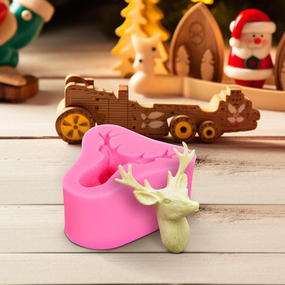 Silikonform Hirschkopf 3D – Für Kuchen, Seife & Schokolade