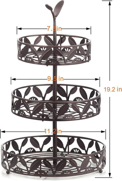 Obstkorb 3 Ebenen Küche Obstständer Theken Esstisch