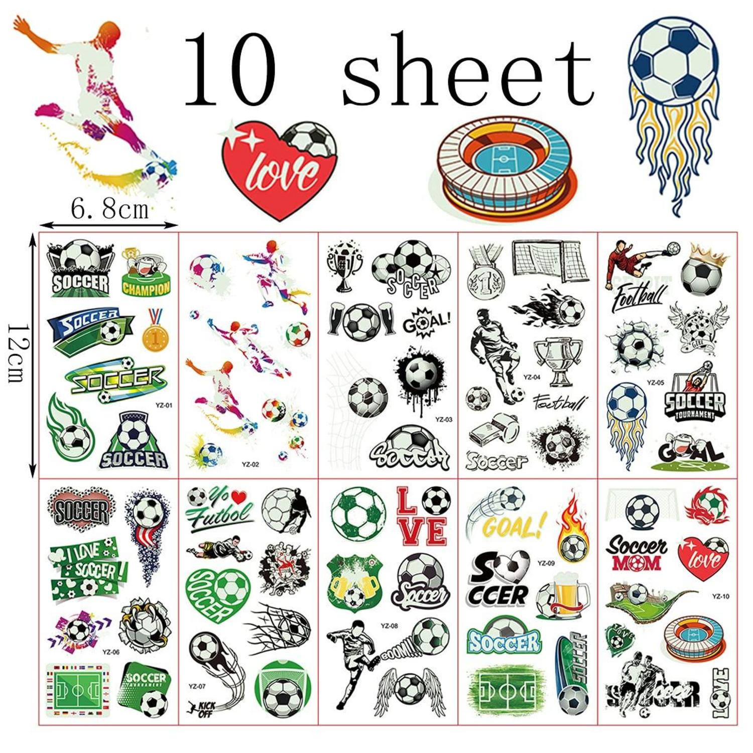 Fußball Tattoo Kinder Leuchten Dunkeln Mitgebsel Weihnachtsgeschenke