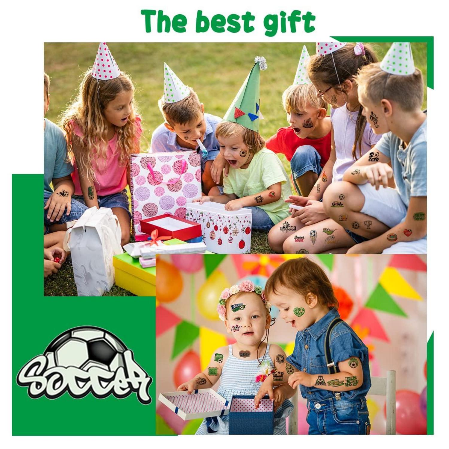 Tattoo Kinder Leuchten im Dunkeln Fußball Junge Mitgebsel 10 Stück