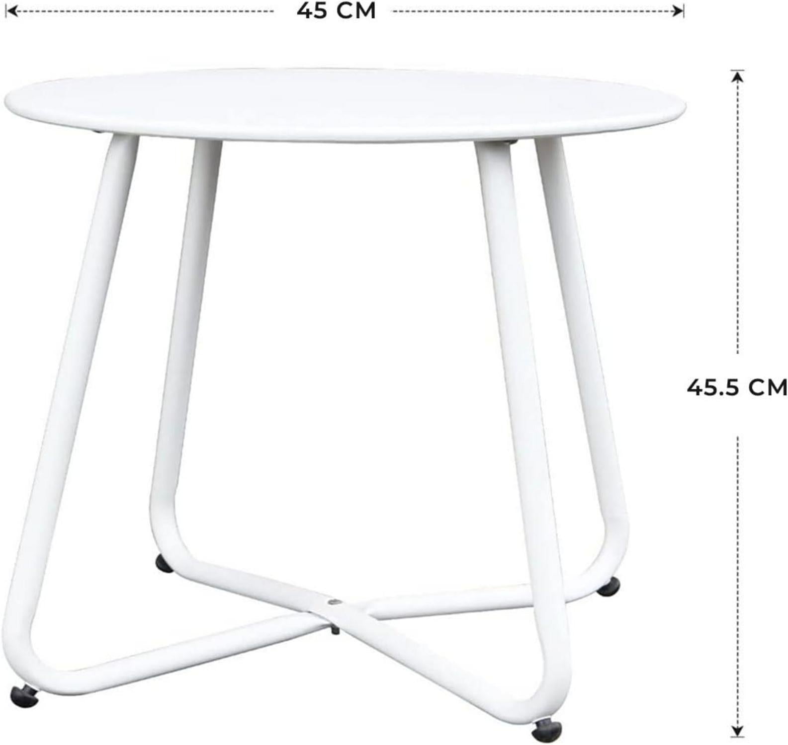 Runder Garten Beistelltisch Kaffeetisch Outdoor