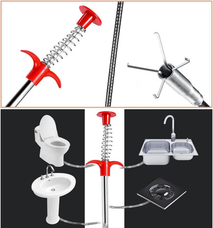 Abflussspirale 3 Stück Reinigungsset für Spülbecken & Abflüsse