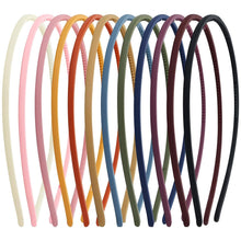 13er Set dünne Haarbänder mit Zähnen, 4 mm, für Mädchen und