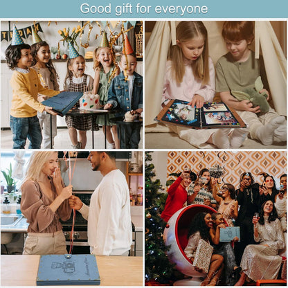 ZEEYUAN Fotoalbum Nieten Scrapbook Selbstgestalten 60 Blatt