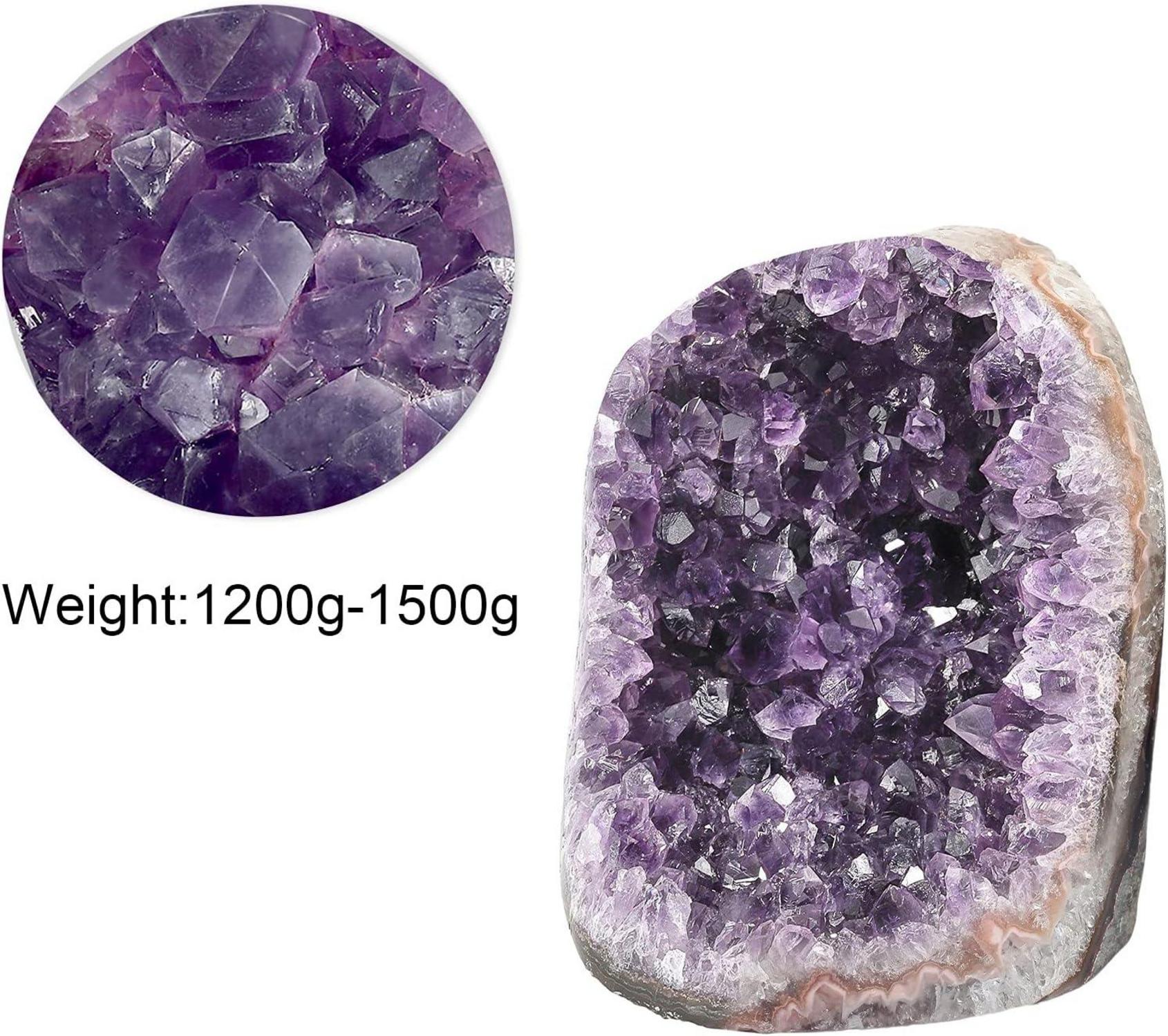 Natürlicher Amethyst Rohstein Deko 1200-1500g Fengshui