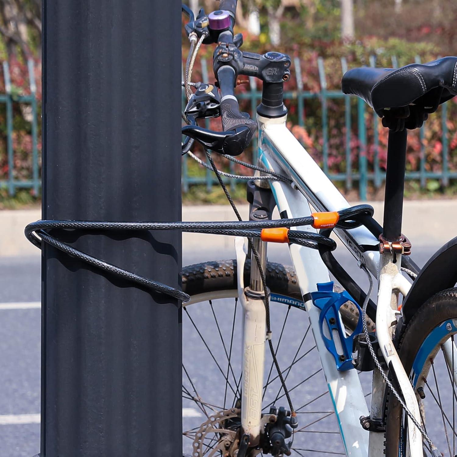Schlaufenkabel 2m Stahlseil 12mm Sicherung Fahrrad Motorrad Ebike