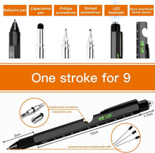 Multifunktions Kugelschreiber Männer Geschenke 9 IN 1 Black