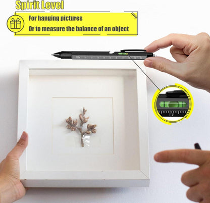 YOFIG 9-IN-1 Multifunktions Kugelschreiber für Männer, Geschenke, Gadgets, Adventskalenderfüllung