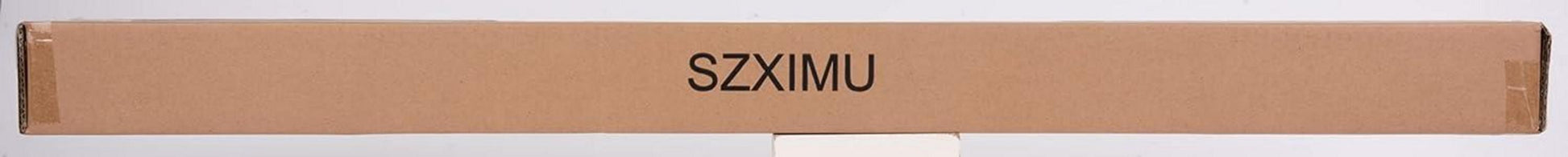 SZXIMU Gardinenstange 182-365 cm Schwarz Metall Ausziehbar 25.4 mm Durchmesser