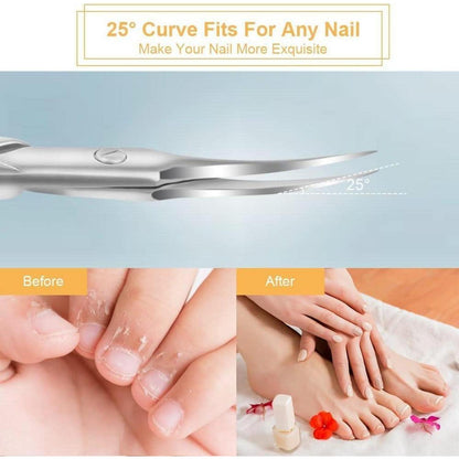 URAQT Nagelschere Hautschere Edelstahl für Fuß Fingernagel