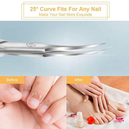 URAQT Nagelschere Hautschere aus Edelstahl gebogene Spitze Baby