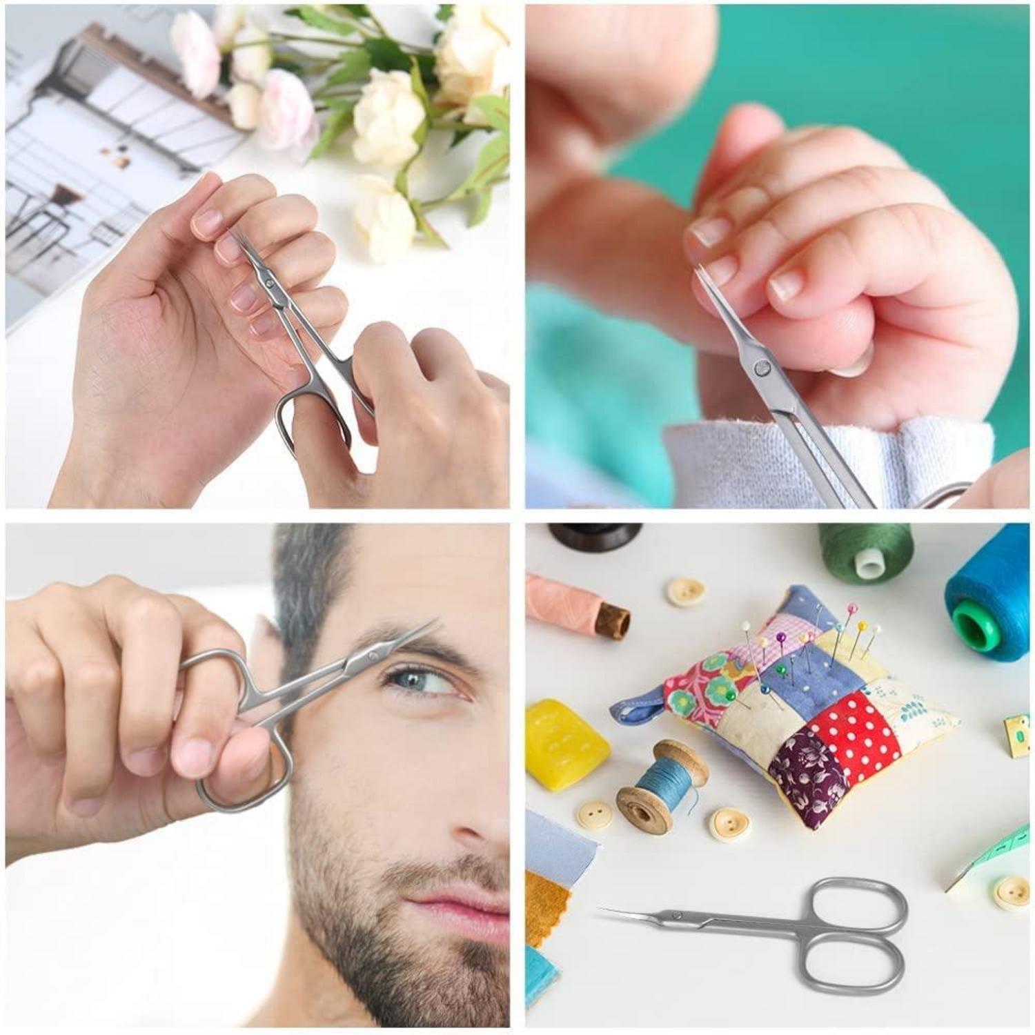 URAQT Nagelschere Hautschere aus Edelstahl gebogene Spitze Baby