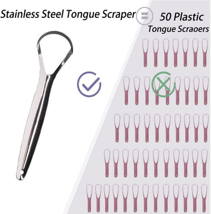 Zungenreiniger Edelstahl Tongue Scraper Mundhygiene