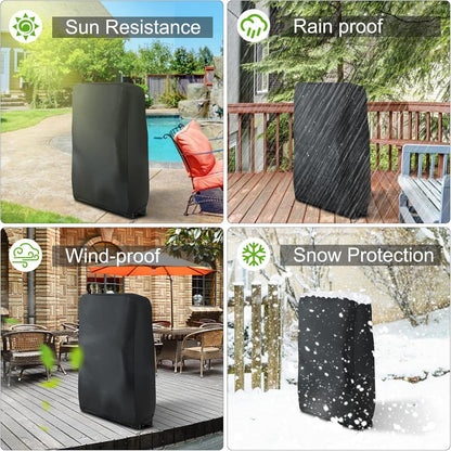 Garten Liegestuhl Abdeckung 300D Oxford Wasserdicht, Schutzhülle für