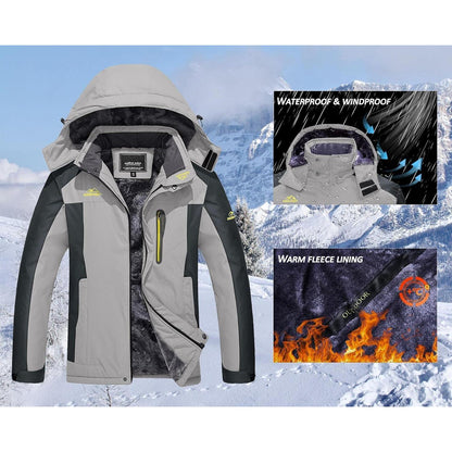 Herren Winterjacke Wasserdicht & Warm – Skijacke Outdoor