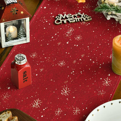 Artoid Mode Weihnachts Tischläufer Schneemann Vögel Winter Party Dekor