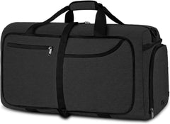 Newhey Faltbare Reisetasche 120L Schwarz mit Schuhfach