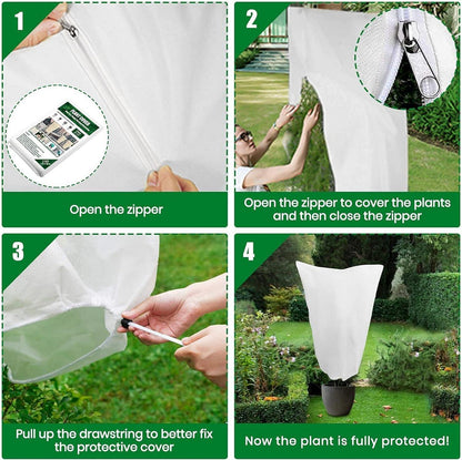 Wintervlies Pflanzenschutz 2er Set 80x120cm Frostschutz Palmen