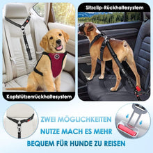SlowTon Hundegurt Auto Kopfstützen-Rückhalte 2-in-1