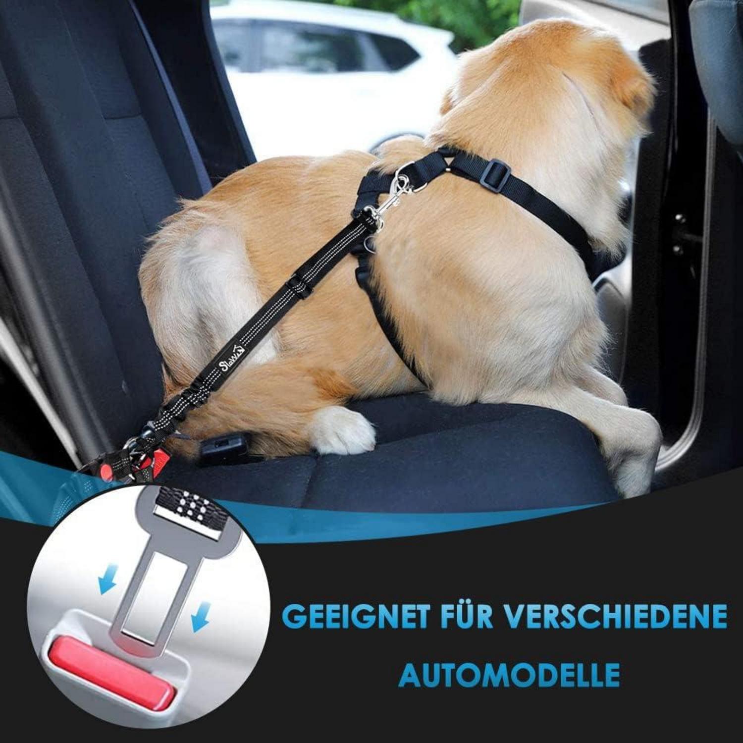 Hundegurt Auto Kopfstützen-Rückhalte Sicherheitsgurt Reflektor 2Pcs