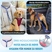 SlowTon Hundegurt Auto 2-in-1 Hunde Sicherheitsgurt