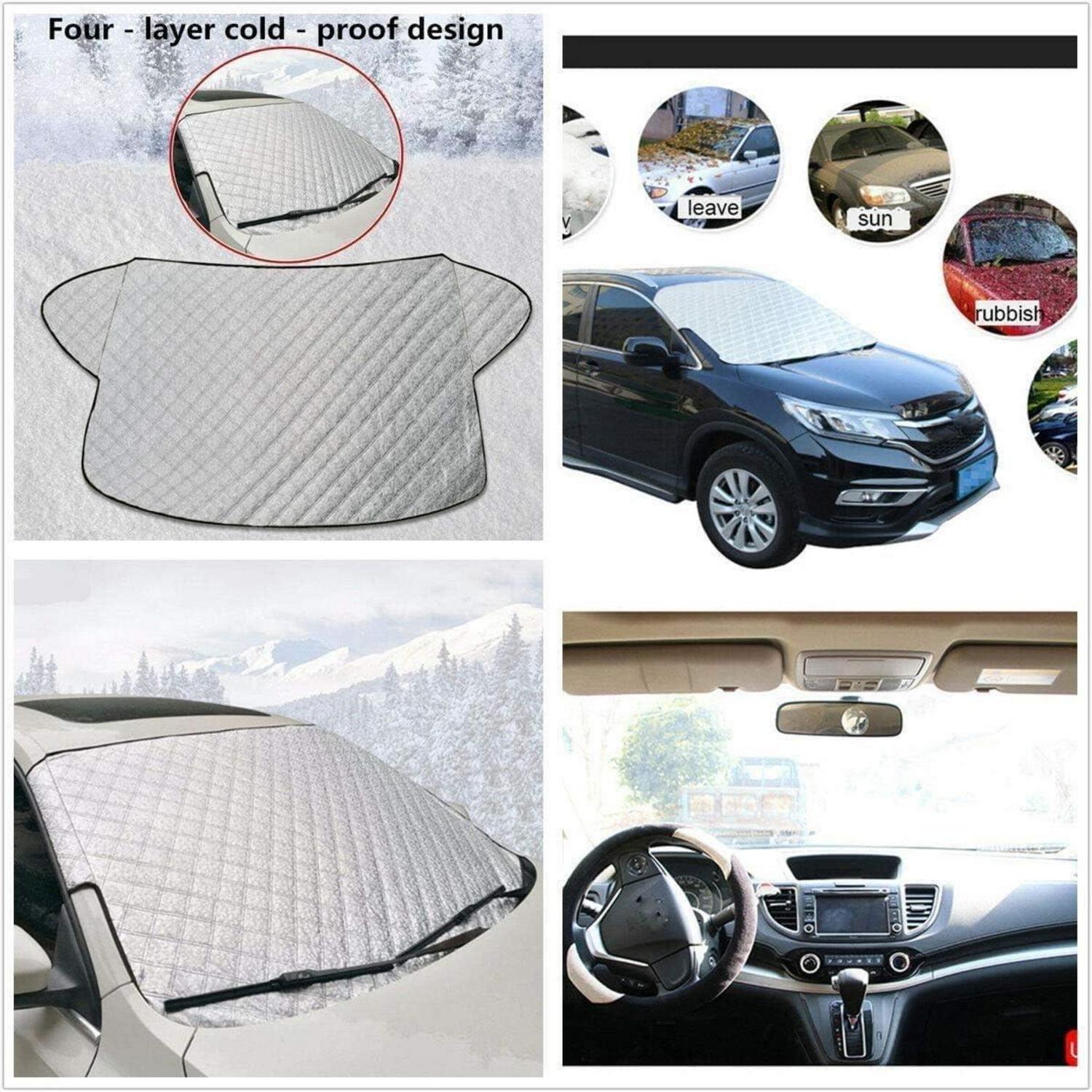 Auto Windschutzscheiben Abdeckung - Schutzabdeckung Schnee EIS Frost Staub Wasserbeständig UV-Schutz