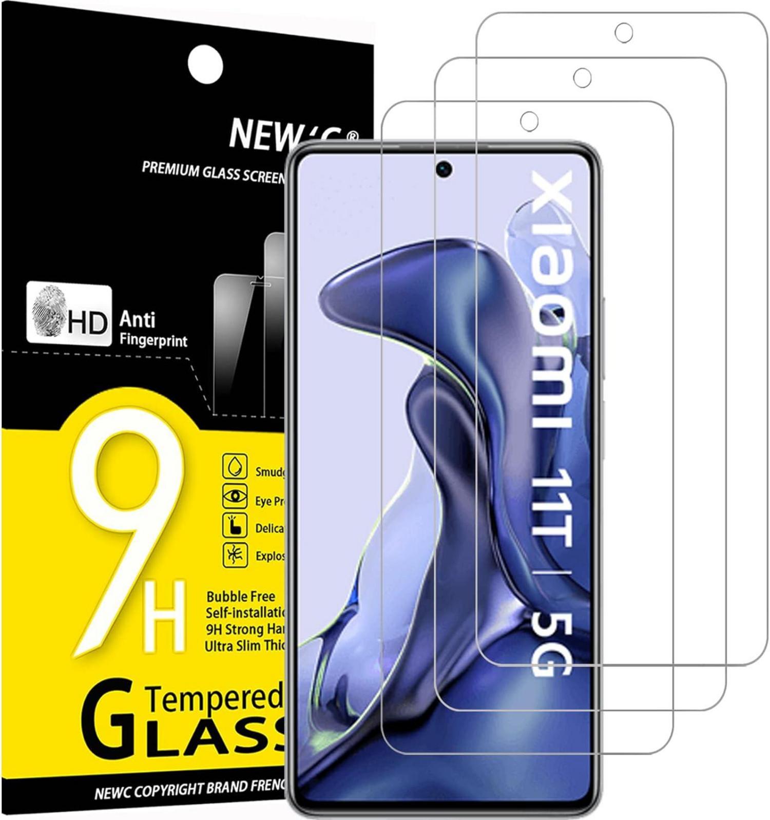 Panzer Schutz Glas für Xiaomi 11T 5G/Pro 5G, 3er Set, 9H Härte