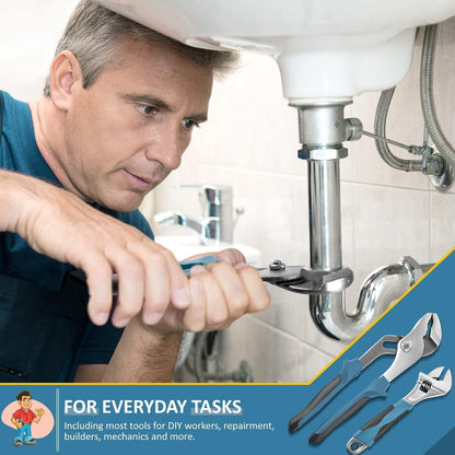 Werkzeugkoffer 148-tlg Profi Haushalts-Werkzeugset Blau