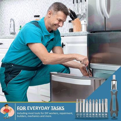 Werkzeugkoffer 148-tlg Profi Haushalts-Werkzeugset Blau