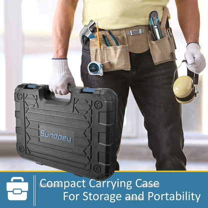 Werkzeugkoffer 148-tlg Profi Haushalts-Werkzeugset Blau