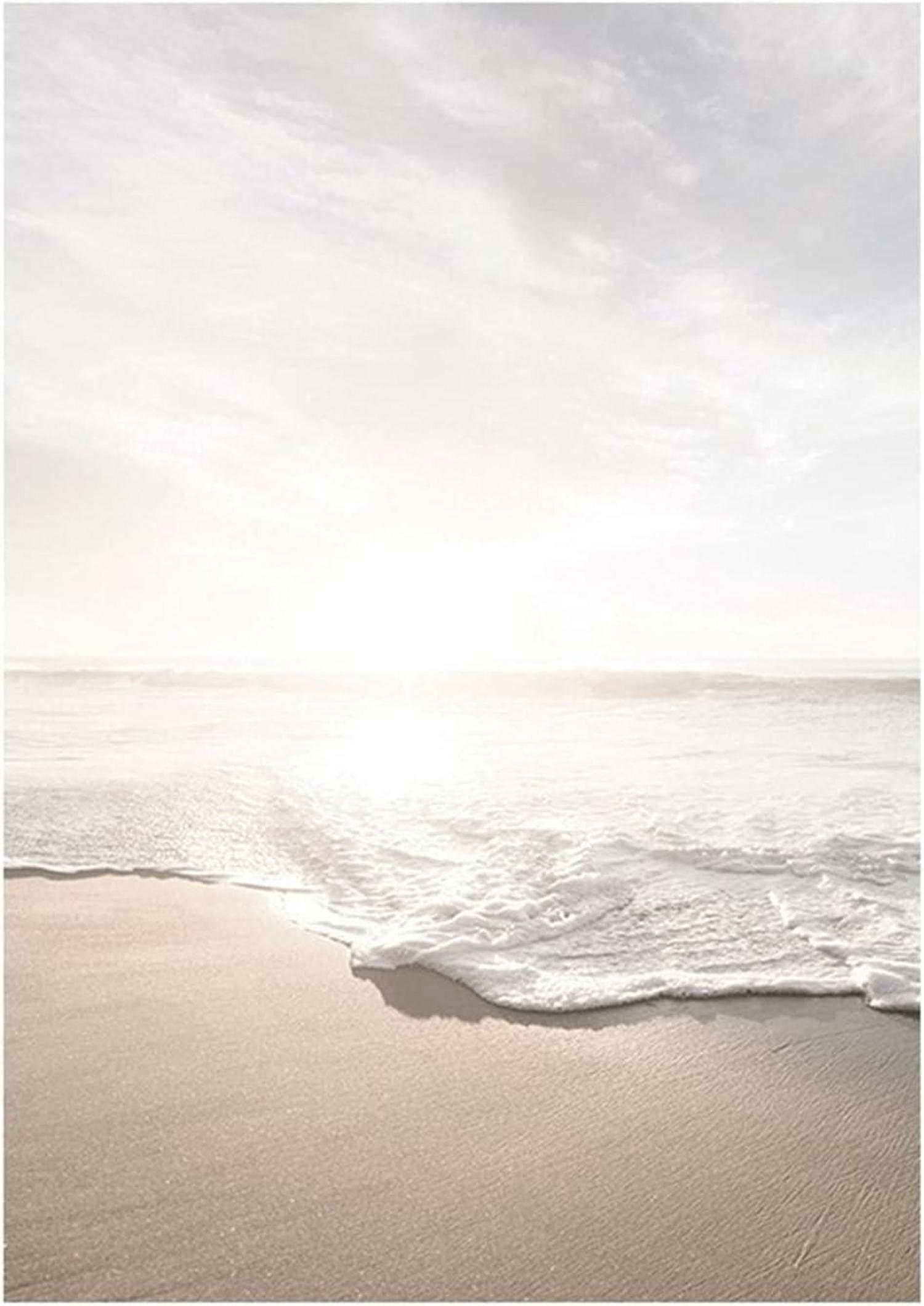 3er Poster Set Sonnenuntergang Strand Wandbilder 50x70cm