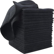 Microfaser Reinigungstücher Schwarz 20er Set saugfähig 30cm X 30cm