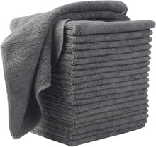 20er Set Grau Microfaser Putztuch Küchenlappen Staubwischen 30x30cm
