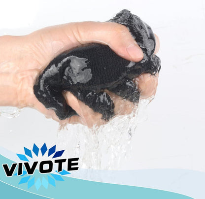 VIVOTE Microfaser Küchenlappen 20er Set Grau 30x30cm - Hohe Qualität, extrem saugfähig & langlebig, ideal für Haushalt