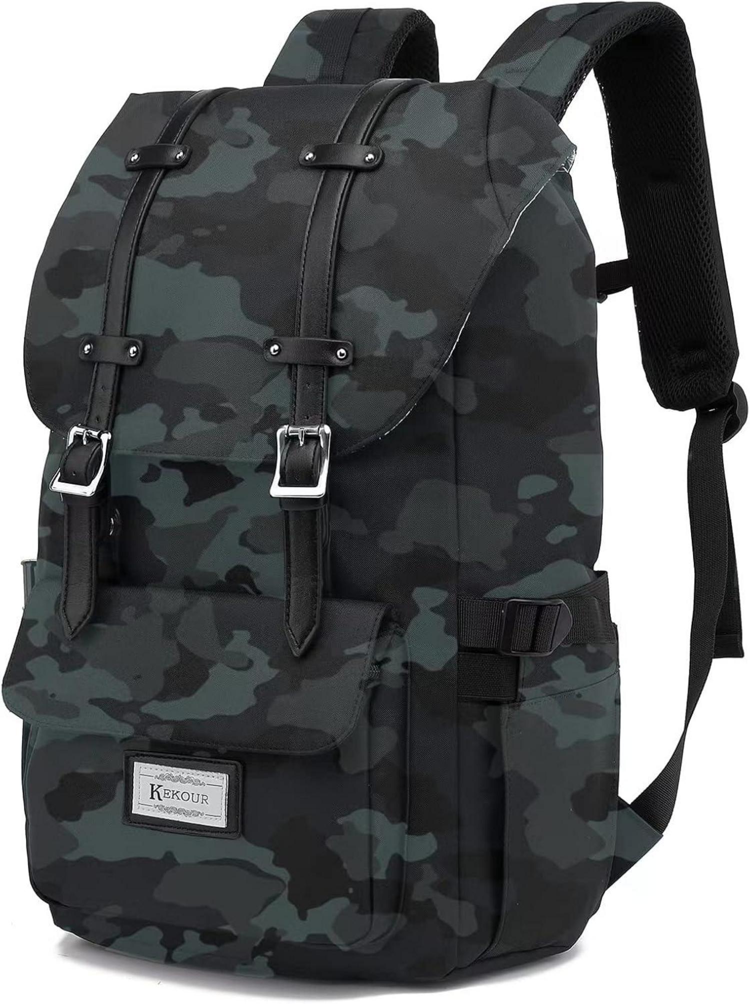 Vintage Wasserdichter Rucksack 15,6 Zoll Laptop Mädchen Jungen